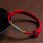 Fortune Jewel Luck Jade String Rope Bracelet