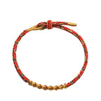 Fortune Jewel Handmade Chinese Zodiac Natal Buddha Luck Strength Braided Rope Bracelet