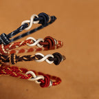 Fortune Jewel Handmade 999 Sterling Silver Endless Knot Infinity Symbol Luck Rope Bracelet
