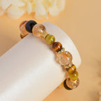 Fortune Jewel Natural Citrine Smoky Quartz Tiger Eye Duobao Crystal Prosperity Bracelet