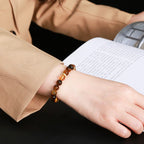 Fortune Jewel Natural Tiger Eye Citrine Beads Strength Bracelet
