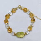 Fortune Jewel Natural Citrine Pixiu Prosperity Bracelet