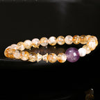 Fortune Jewel Natural Citrine Amethyst Prosperity Bracelet