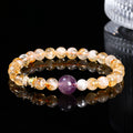 Fortune Jewel Natural Citrine Amethyst Prosperity Bracelet