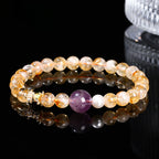 Fortune Jewel Natural Citrine Amethyst Prosperity Bracelet