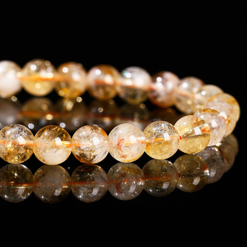 Fortune Jewel Natural Citrine Amethyst Prosperity Bracelet