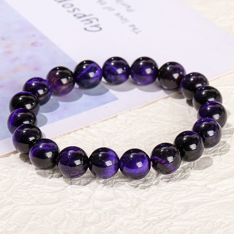 Fortune Jewel Purple Tiger Eye Creativity Bracelet