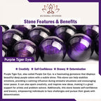 Fortune Jewel Purple Tiger Eye Creativity Bracelet