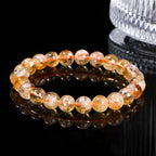 Fortune Jewel Natural Citrine Snowflake Crystal Prosperity Bracelet