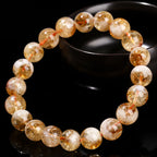 Fortune Jewel Natural Citrine Snowflake Crystal Prosperity Bracelet