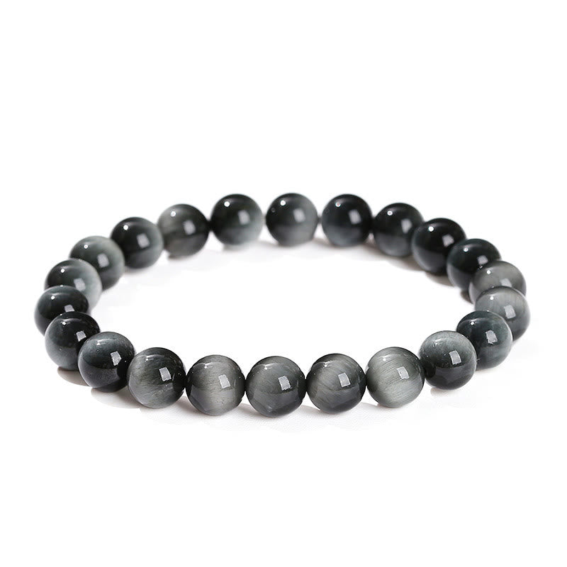Fortune Jewel Natural Eagle's Eye Stone Courage Positive Bracelet