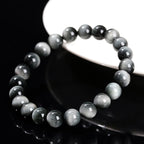 Fortune Jewel Natural Eagle's Eye Stone Courage Positive Bracelet