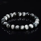 Fortune Jewel Natural Eagle's Eye Stone Courage Positive Bracelet