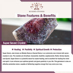Fortune Jewel Natural Super Seven Crystal Irregular Small Pieces Positive Bracelet
