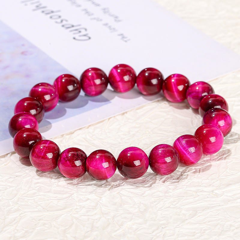 Fortune Jewel Red Tiger Eye Calm Bracelet