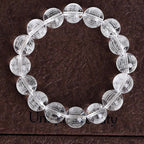 Fortune Jewel Heart Sutra Natural White Crystal Protection Bracelet