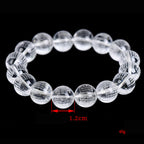 Fortune Jewel Heart Sutra Natural White Crystal Protection Bracelet