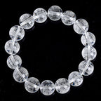 Fortune Jewel Heart Sutra Natural White Crystal Protection Bracelet