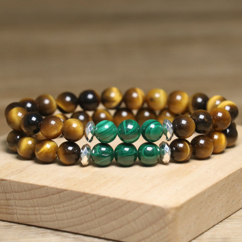 Fortune Jewel Tiger Eye Green Tiger Eye Courage Bracelet