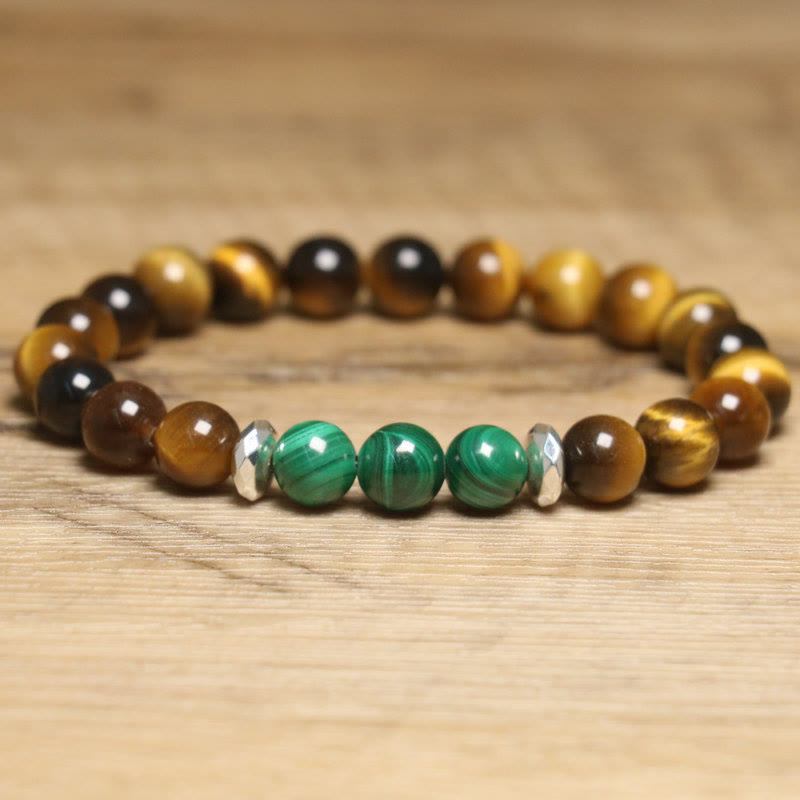 Fortune Jewel Tiger Eye Green Tiger Eye Courage Bracelet