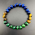 Fortune Jewel Blue Tiger Eye Green Tiger Eye Tiger Eye Balance Bracelet