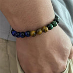 Fortune Jewel Blue Tiger Eye Green Tiger Eye Tiger Eye Balance Bracelet