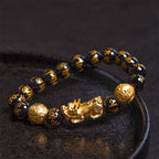 Fortune Jewel FengShui PiXiu Obsidian Wealth Bracelet