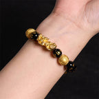 Fortune Jewel FengShui PiXiu Obsidian Wealth Bracelet