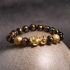 Fortune Jewel FengShui PiXiu Obsidian Wealth Bracelet