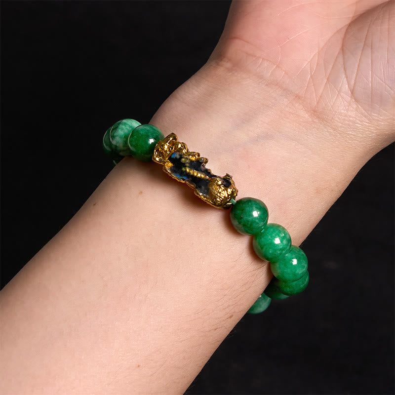 Fortune Jewel FengShui PiXiu Jade Protection Bracelet