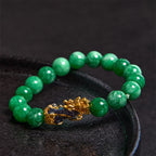 Fortune Jewel FengShui PiXiu Jade Protection Bracelet