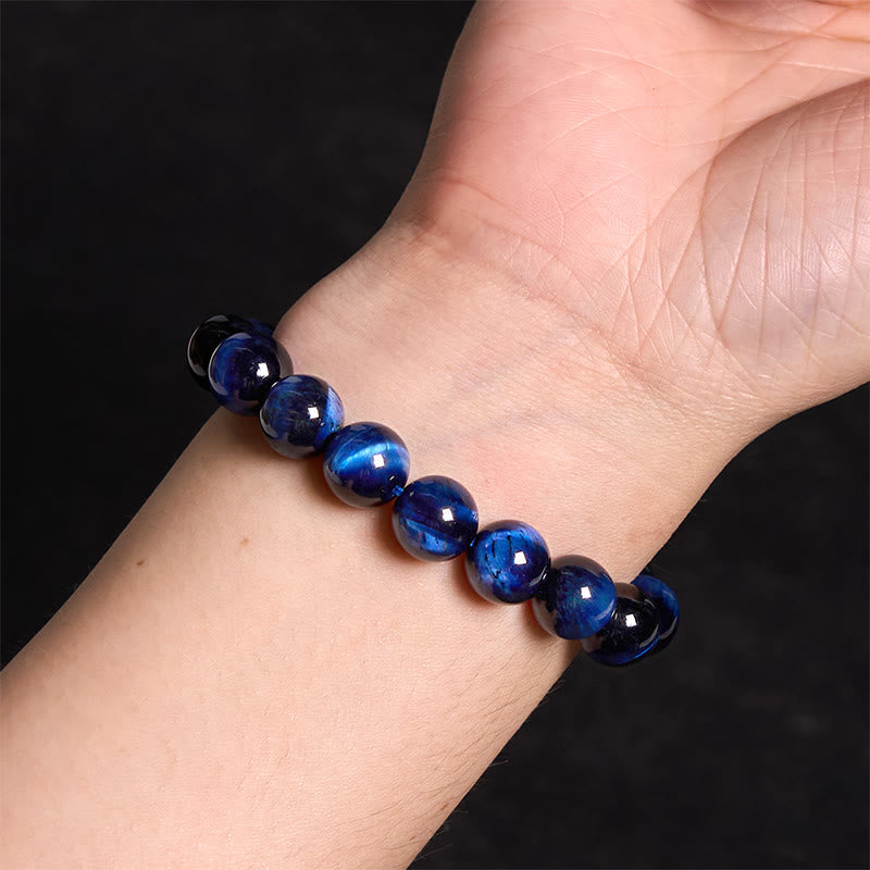 Fortune Jewel Blue Tiger Eye Protection Bracelet