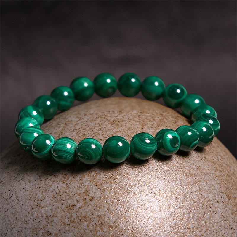Fortune Jewel Natural Malachite Protection Calmness Bracelet