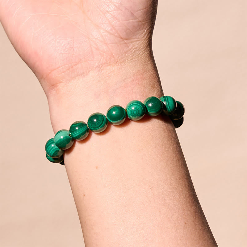 Fortune Jewel Natural Malachite Protection Calmness Bracelet