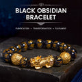 Fortune Jewel FengShui PiXiu Obsidian Wealth Bracelet