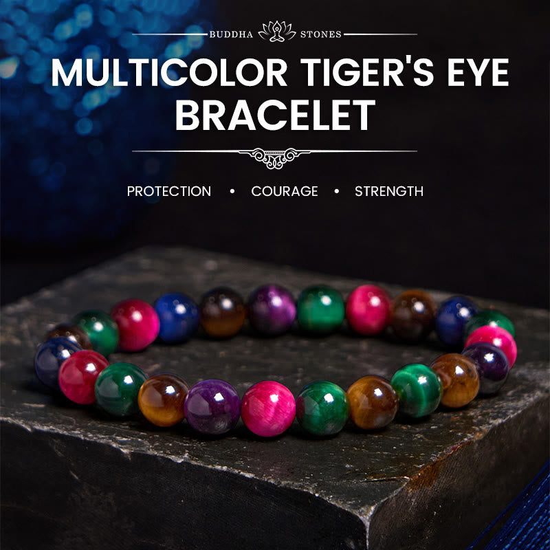 Fortune Jewel Tiger Eye Resolve Courage Bracelet