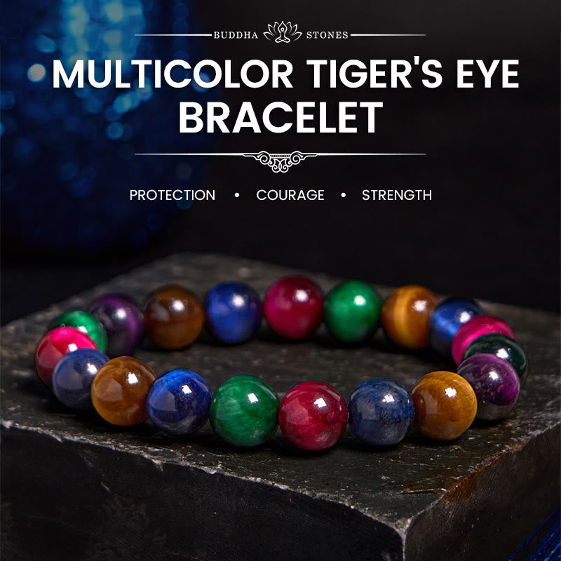 Fortune Jewel Tiger Eye Resolve Courage Bracelet