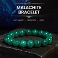 Fortune Jewel Natural Malachite Protection Calmness Bracelet