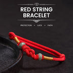 Fortune Jewel Red String Jade Luck Fortune Knot Braided Couple Bracelet