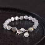 Fortune Jewel Cat's Eye Moonstone Butterfly Star Charm Support Bracelet