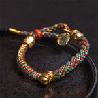 Fortune Jewel Tibetan Om Mani Padme Hum Carved Zakiram Goddess of Wealth Charm Amulet Bracelet