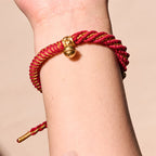 Fortune Jewel Tibetan Om Mani Padme Hum Carved Zakiram Goddess of Wealth Charm Amulet Bracelet