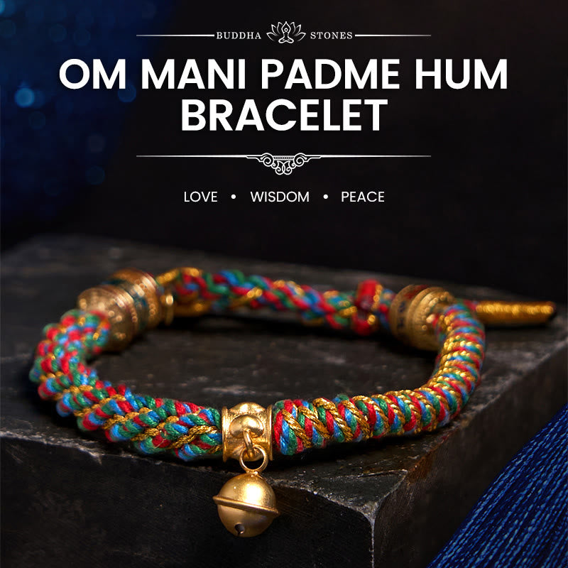 Fortune Jewel Tibetan Om Mani Padme Hum Carved Zakiram Goddess of Wealth Charm Amulet Bracelet