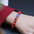 Fortune Jewel Cinnabar Moonstone PiXiu Blessing Bracelet