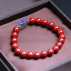 Fortune Jewel Cinnabar Moonstone PiXiu Blessing Bracelet
