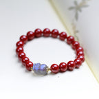 Fortune Jewel Cinnabar Moonstone PiXiu Blessing Bracelet