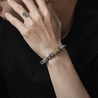 Fortune Jewel 925 Sterling Silver PiXiu Copper Coins Ingot Wealth Bracelet Bangle