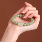 Fortune Jewel Natural Hetian Jade PiXiu Carved Luck Bracelet