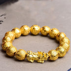 Feng Shui PiXiu Om Mani Padme Hum Carved Wealth Bracelet