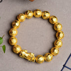 Feng Shui PiXiu Om Mani Padme Hum Carved Wealth Bracelet